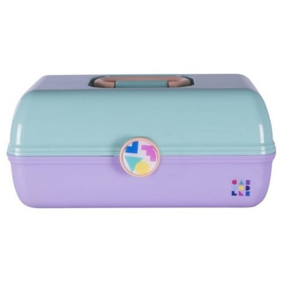Caboodles On The Go Girl Cosmetic Case - Two Tone - Green / Lavender - Picture 1 of 3